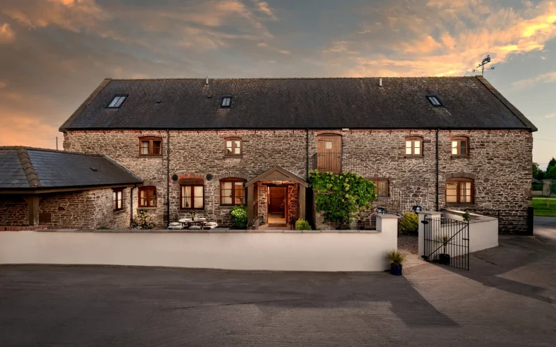 Trevase Granary at dusk